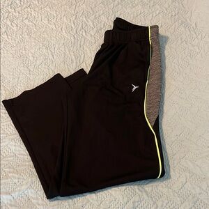 Black and Gray Kids Athletic Pants